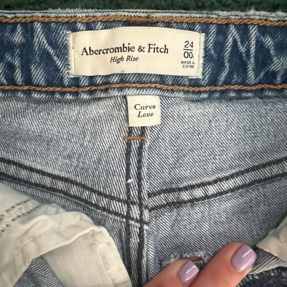Abercrombie high rise straight leg jeans - Picture 4 of 6